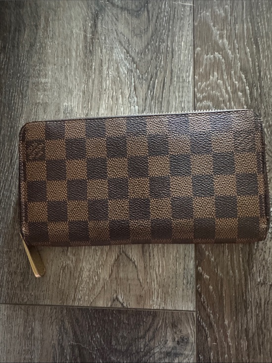 Louis Vuitton Handbags - Louis Vuitton Damier Ebene Brown Zip Around Wallet